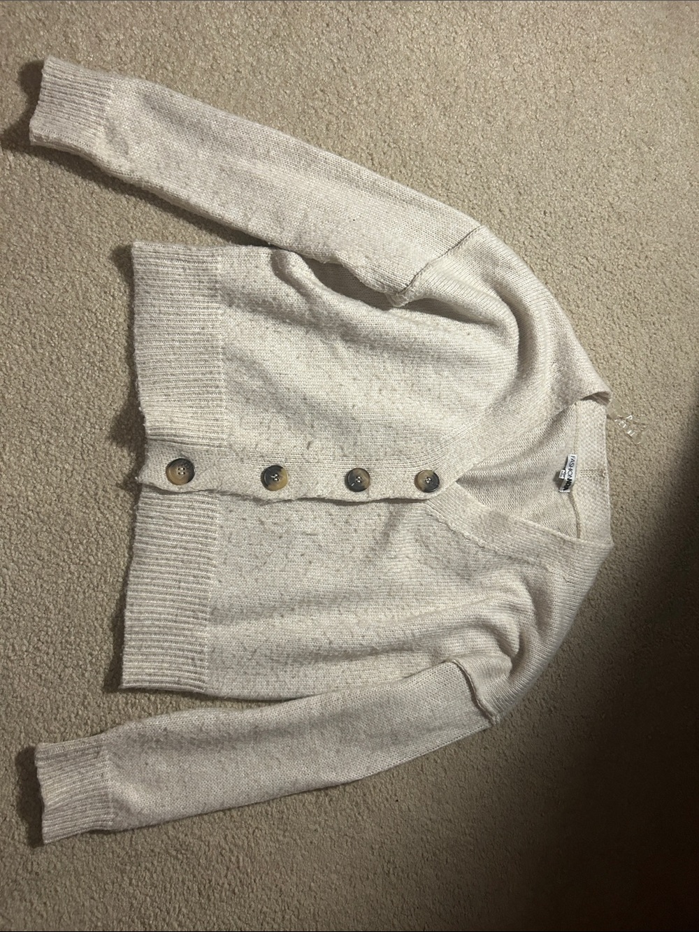 Cozy Cream Button-Front Women’s Cardigan Sweater